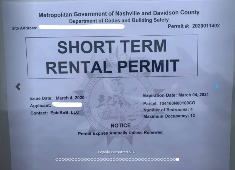 Legally Permitted STR