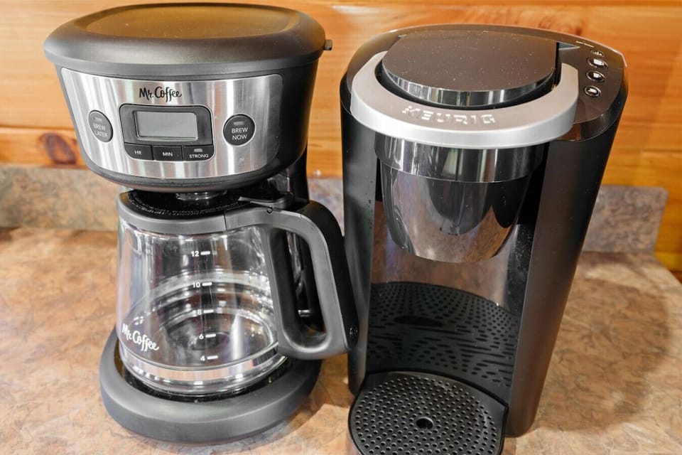 The kitchen includes a Keurig and standard coffee maker for the coffee lovers in your group.