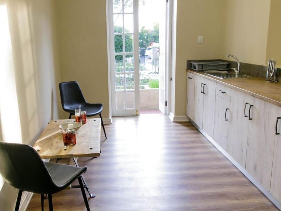 Fridge, microwave, cookware/dishes/utensils