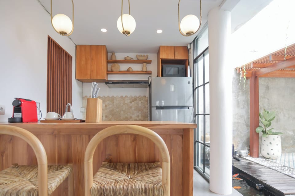Exclusive Villa, 3 Bedrooms | Private kitchen | Fridge, microwave, stovetop, electric kettle