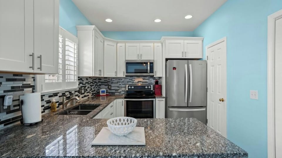 A chef's dream kitchen, fully stocked and loaded.
