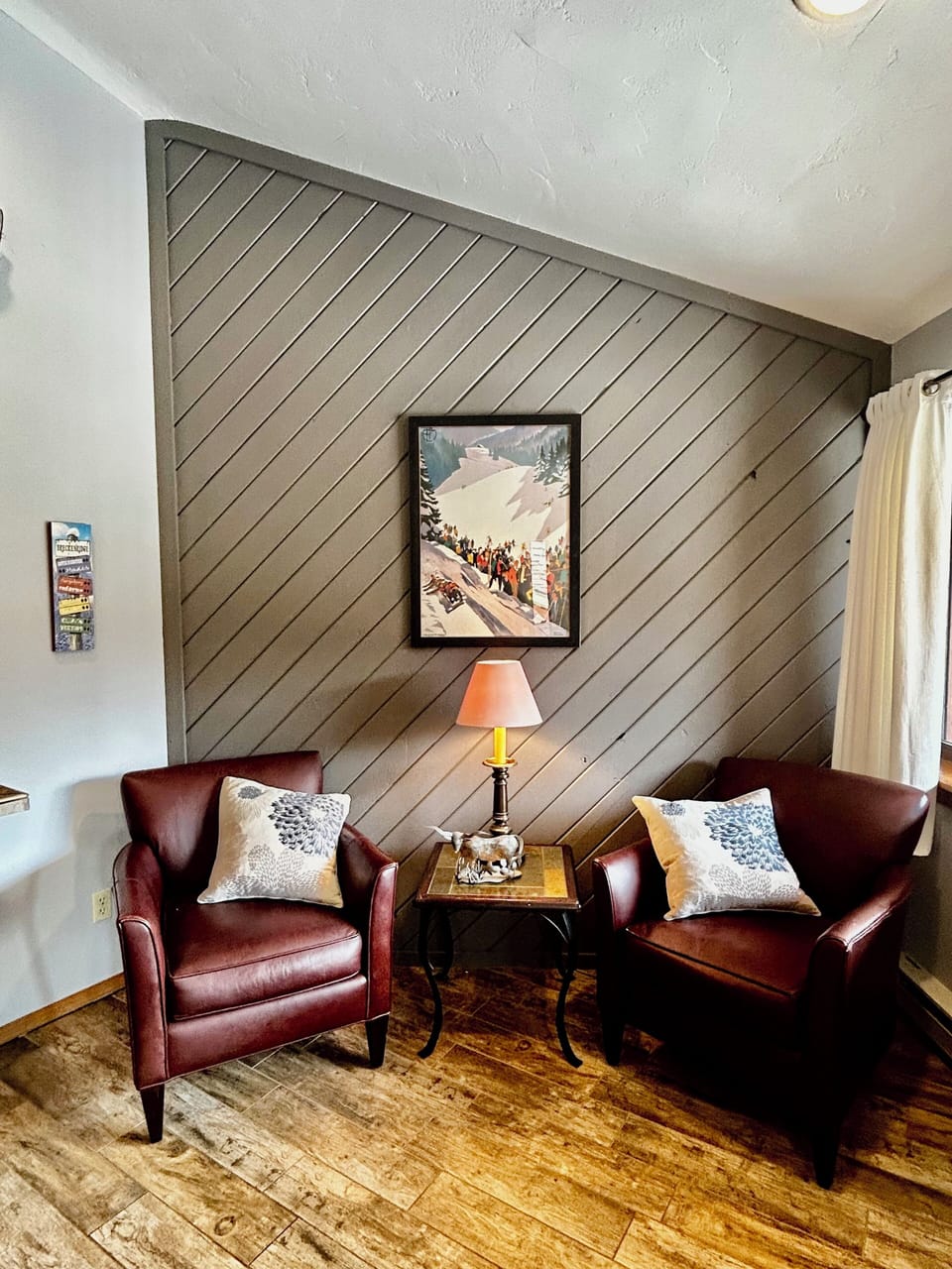 Reading corner to enjoy a good book, hot coffee, or cool refreshing beverage!