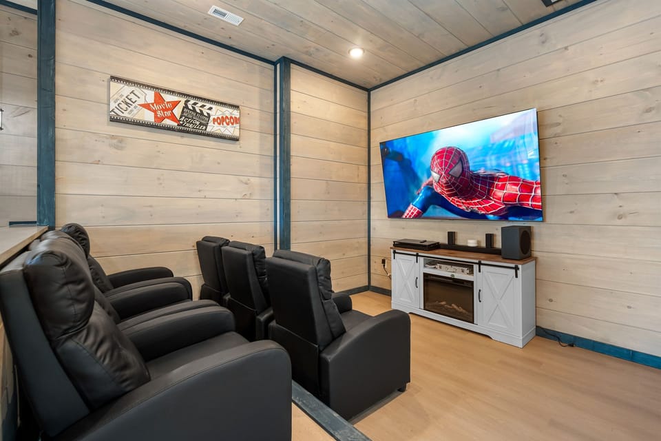 85" QLED- watch a movie or your fav team in action!, Electric Fireplace, Portable Arcade