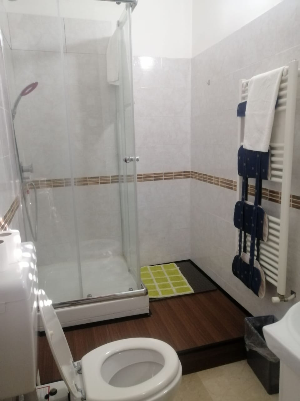 Shower, bidet, soap, shampoo