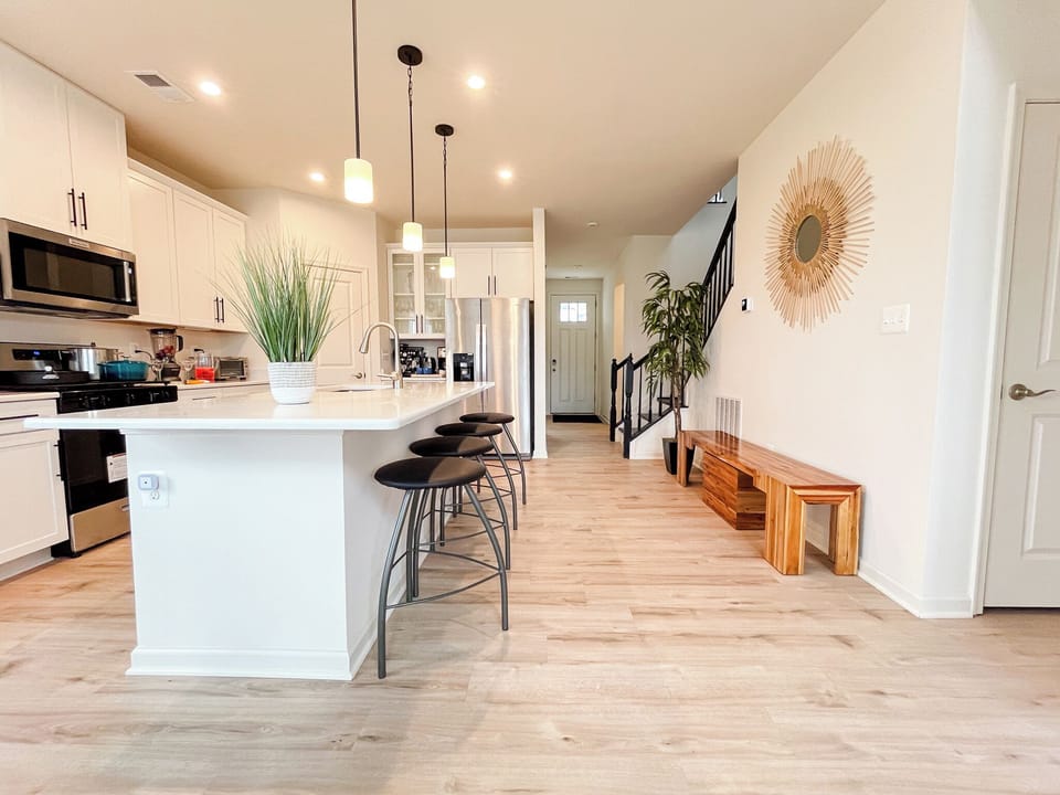 Kitchen and entry way