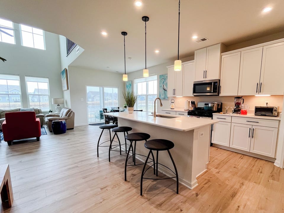 Kitchen with island seating