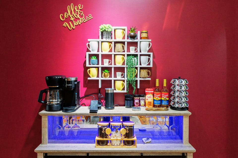 Indoor Area #11: Start your mornings right at our exotic well-stocked coffee bar.