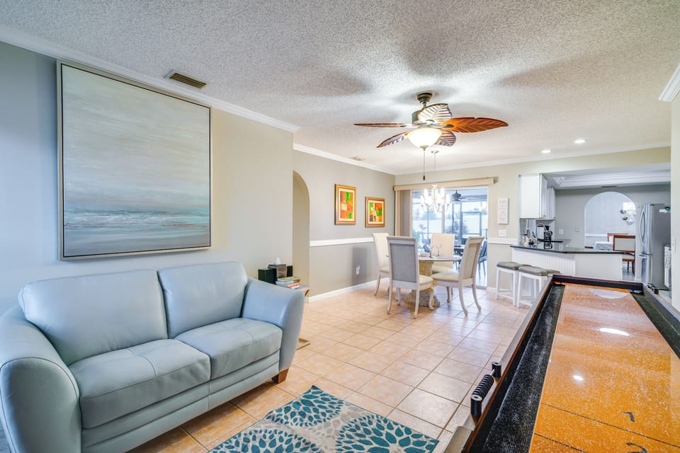 Game Room & Dining Area | Shuffleboard Table