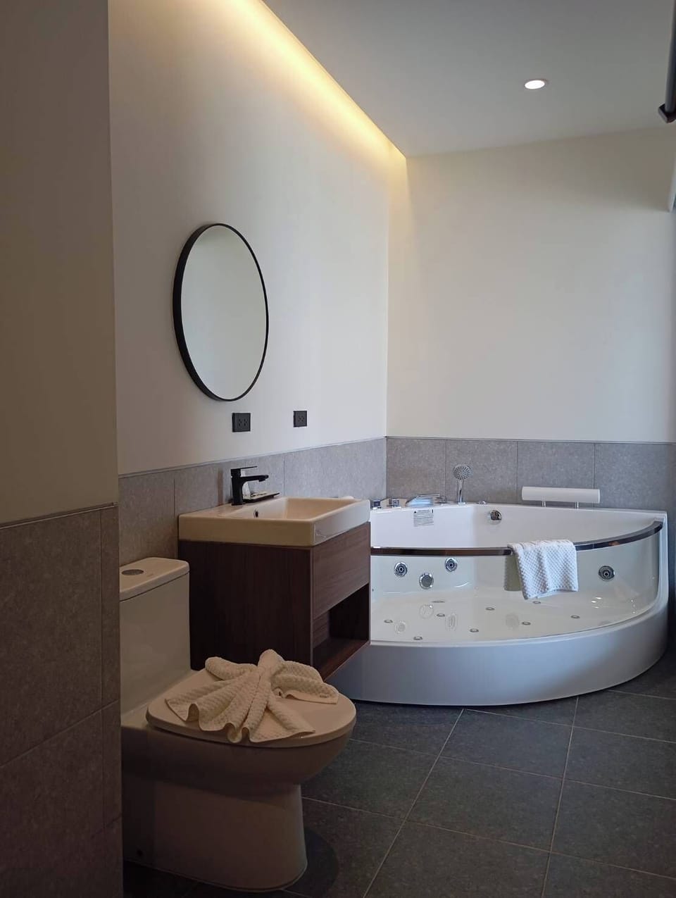 Suite | Bathroom | Shower, free toiletries, hair dryer, towels