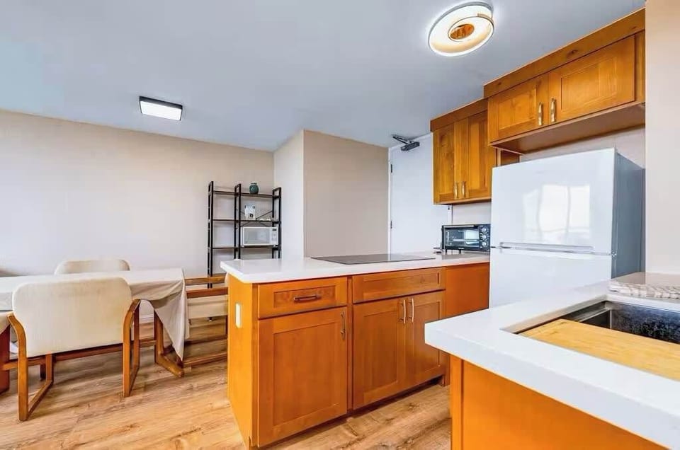 Functional kitchen setup perfect for longer stays