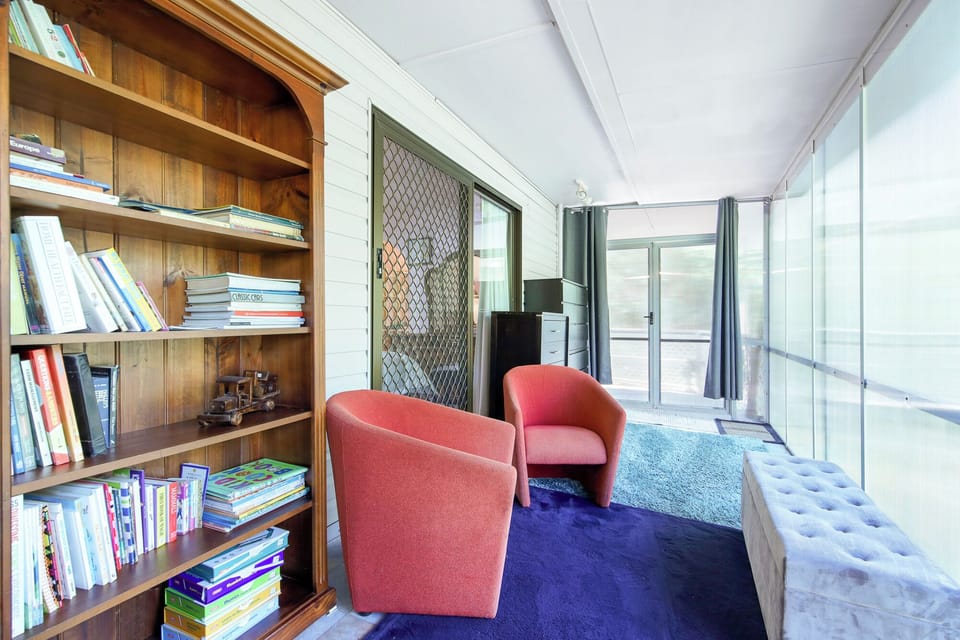Sunroom with kitchenette