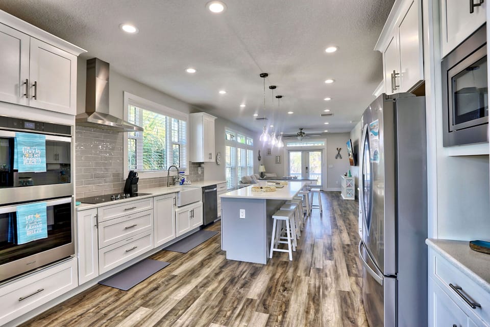 Open Kitchen with Updated Appliances