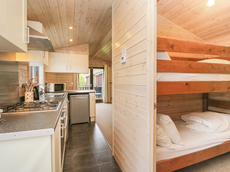 Fridge, dishwasher, electric kettle, toaster