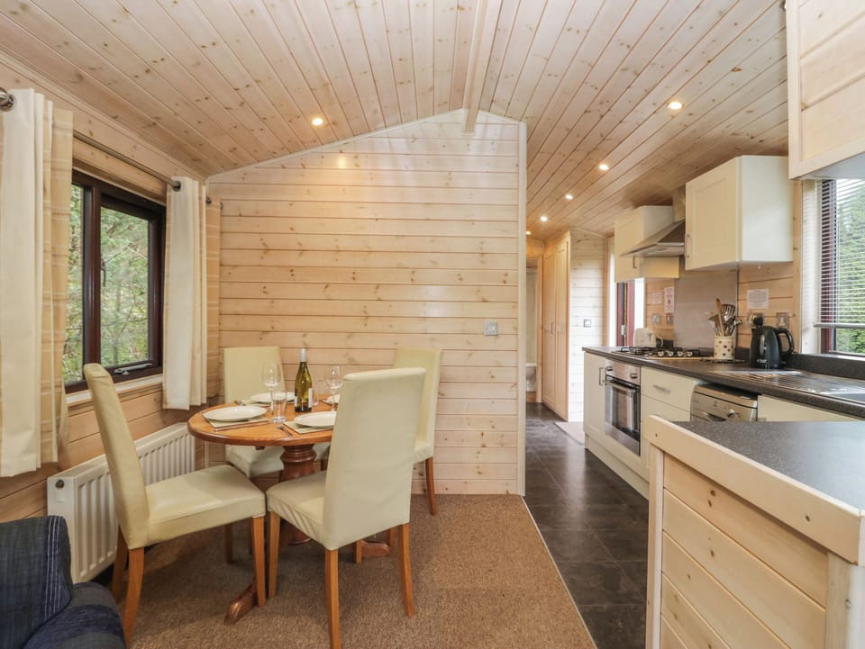 Fridge, dishwasher, electric kettle, toaster