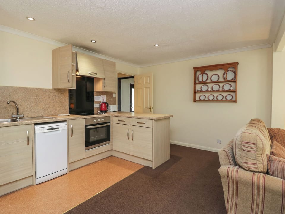 Fridge, dishwasher, electric kettle, toaster