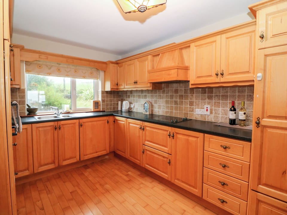 Fridge, dishwasher, electric kettle, toaster