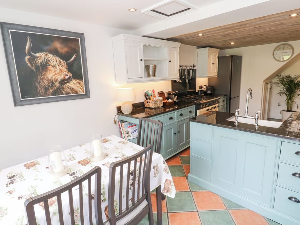 Fridge, dishwasher, electric kettle, toaster