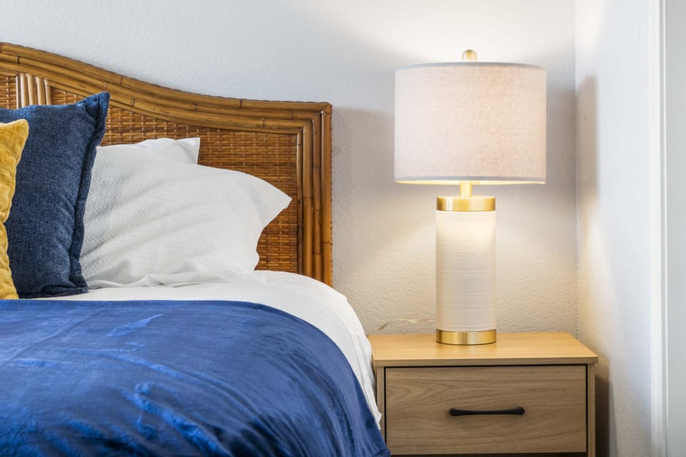 The serene king suite includes a TV & ensuite bath