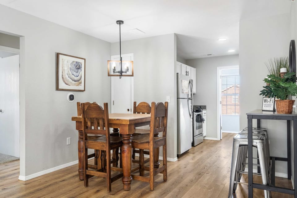 Make mealtime memories together at the dining table, seating 4