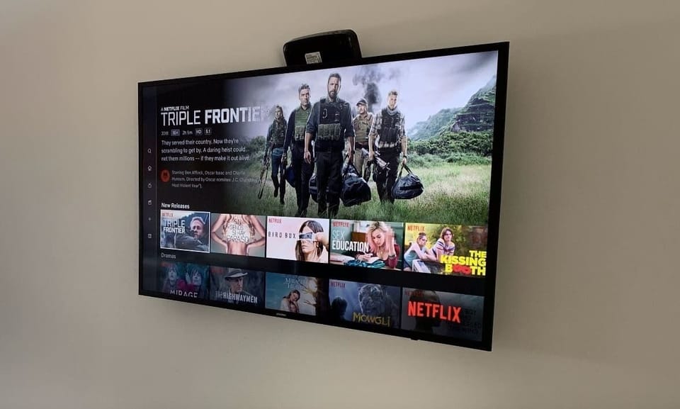The bedroom and the living room has a smart TV that connects to Netflix. 2 TVs in total.