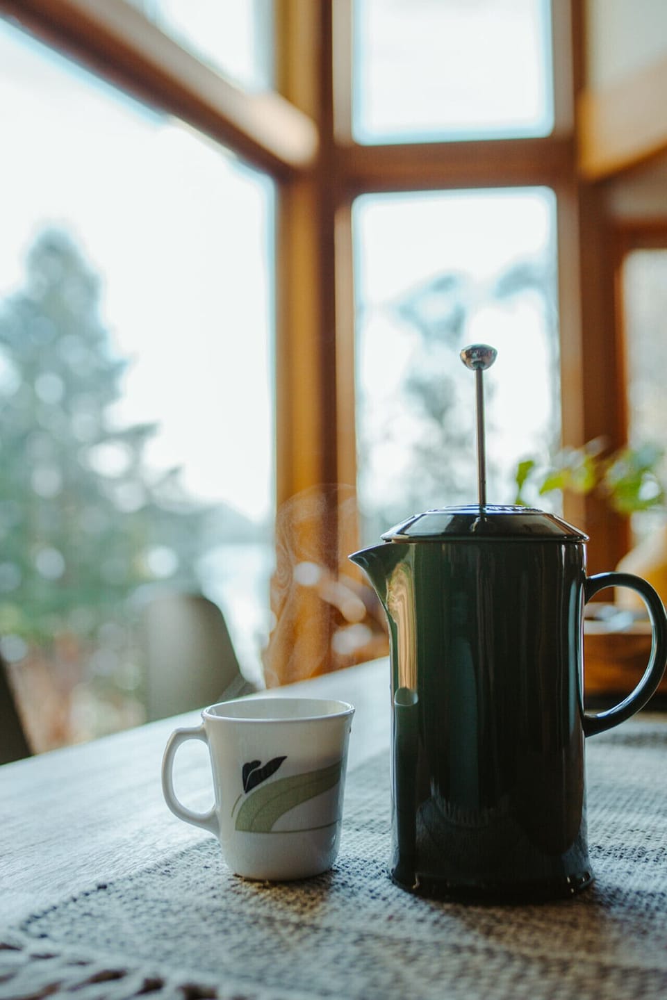 French press, drip machine and a Breville espresso machine