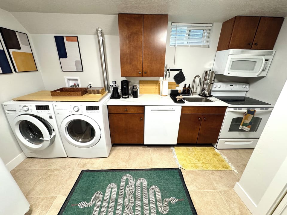 Fully stocked kitchen 