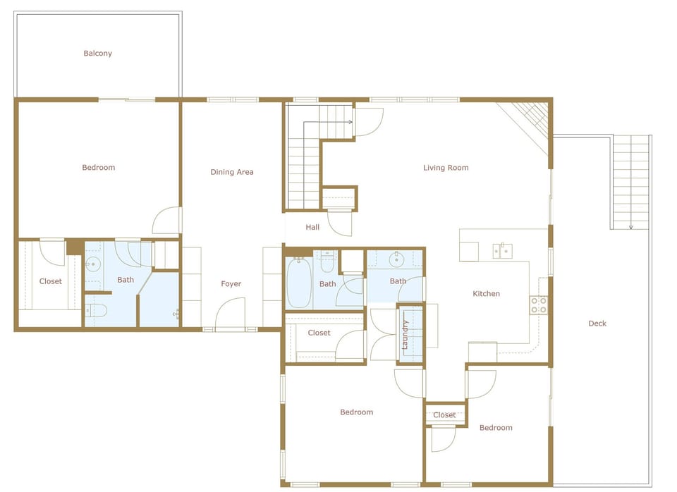 Here is the floor plan of the upper level.
