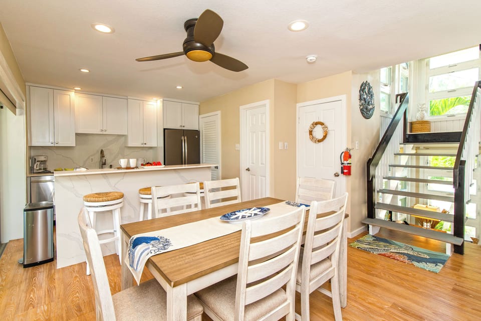 Kai Kotch's two bedroom suites are upstairs just off the dining area. 