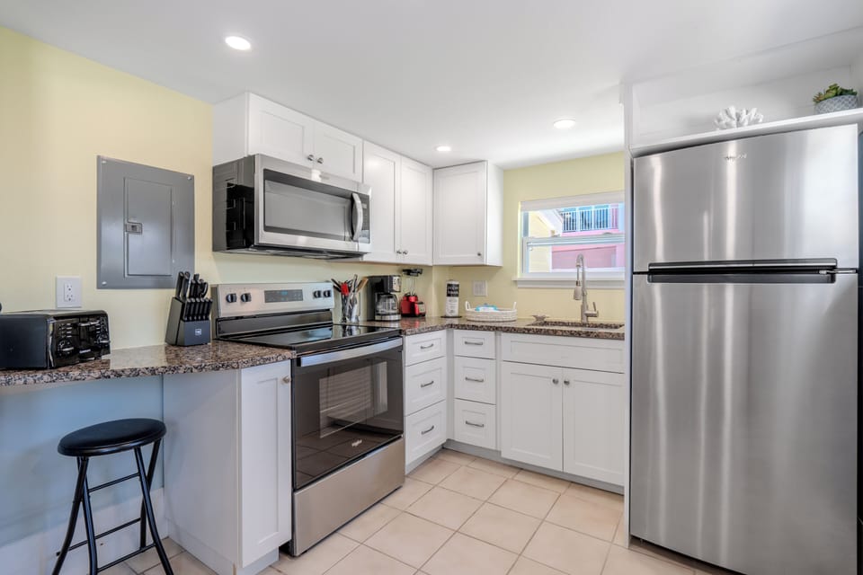 All the kitchen amenities you would need.
