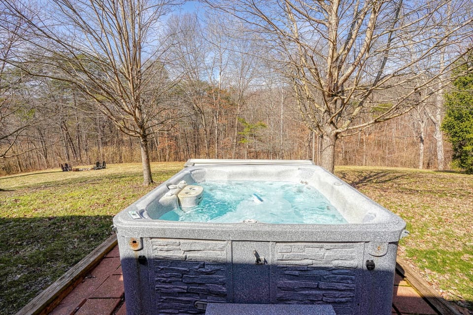 Private hot tub for star gazing