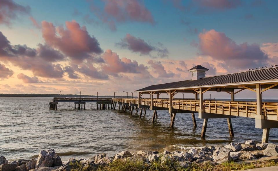 Walk along the pier at St Simons Island