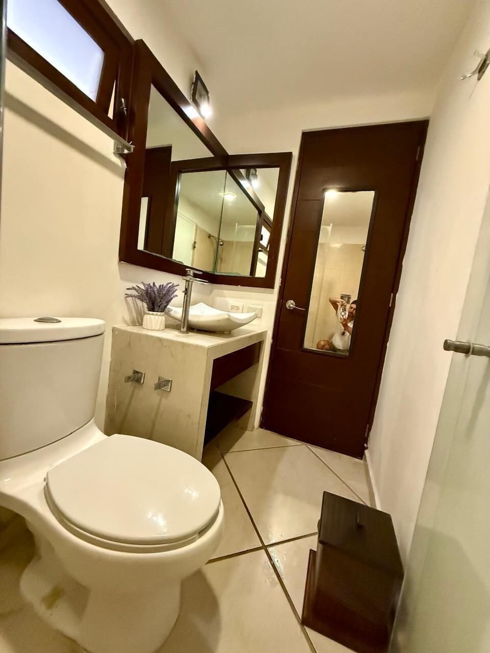 Deluxe Suite, 2 Queen Beds, Balcony, City View | Bathroom | Shower, towels, soap, shampoo