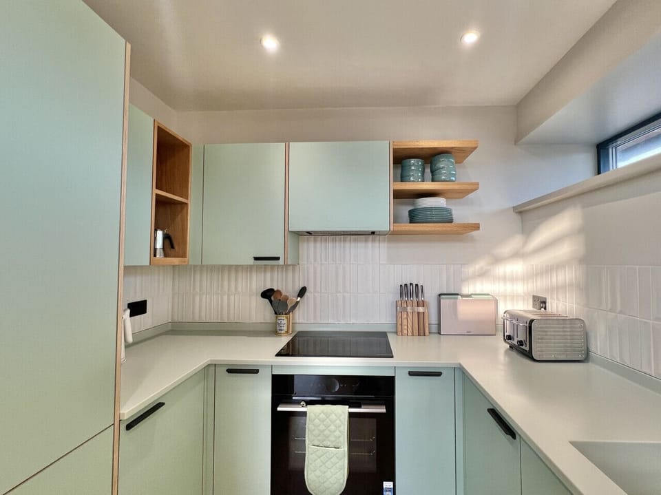 Architecturally designed interior with fully equipped kitchen