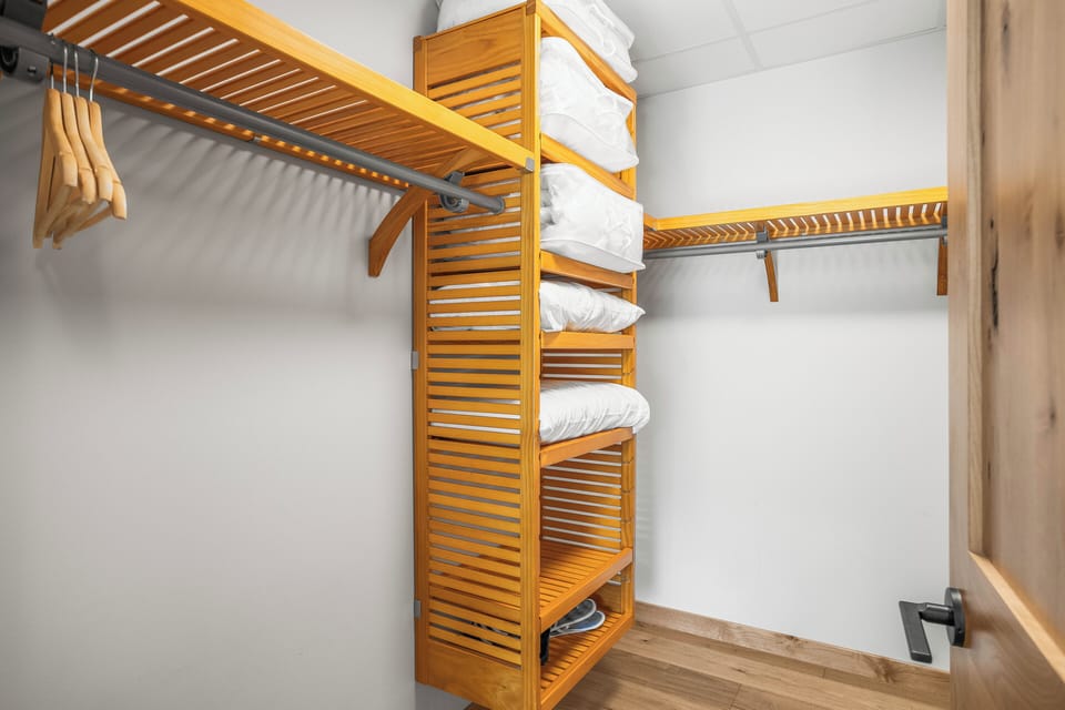 Master bedroom walk in closet 