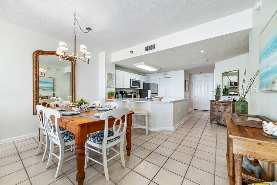Gather and create memories in this beautifully appointed dining area.