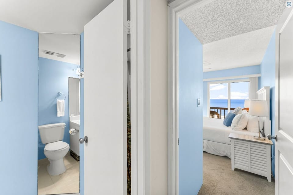 The upstairs hallway leads you to the other two (2) bedrooms and a hall bath.