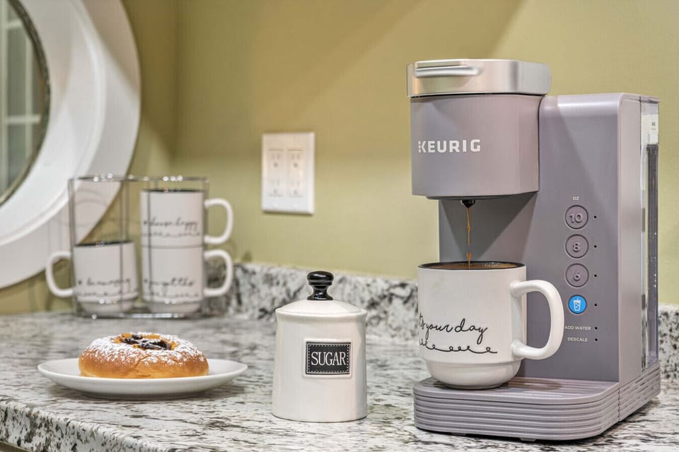Enjoy complimentary coffee during your stay
