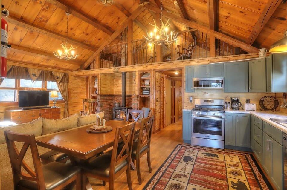 Newly renovated kitchen and dining area.