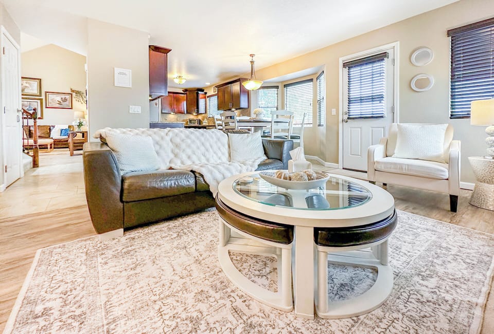 Family room with TV