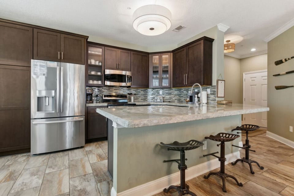 Kitchen with high end finishes