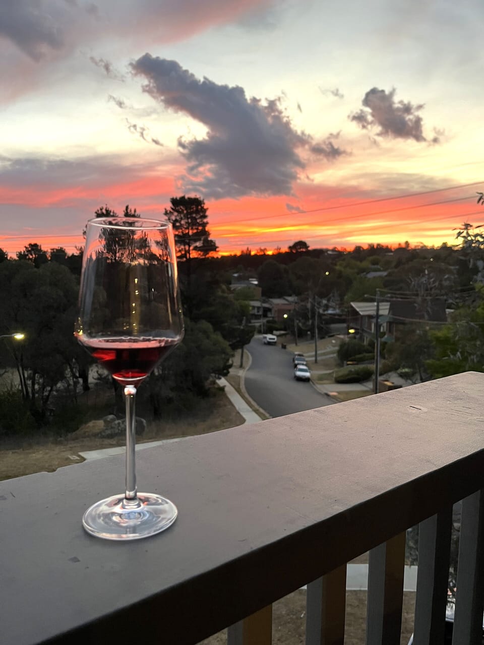 Relaxing sunset view