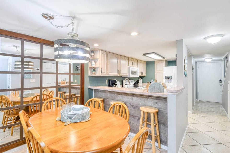 The newly updated condo has everything you need for relaxation and memory making.