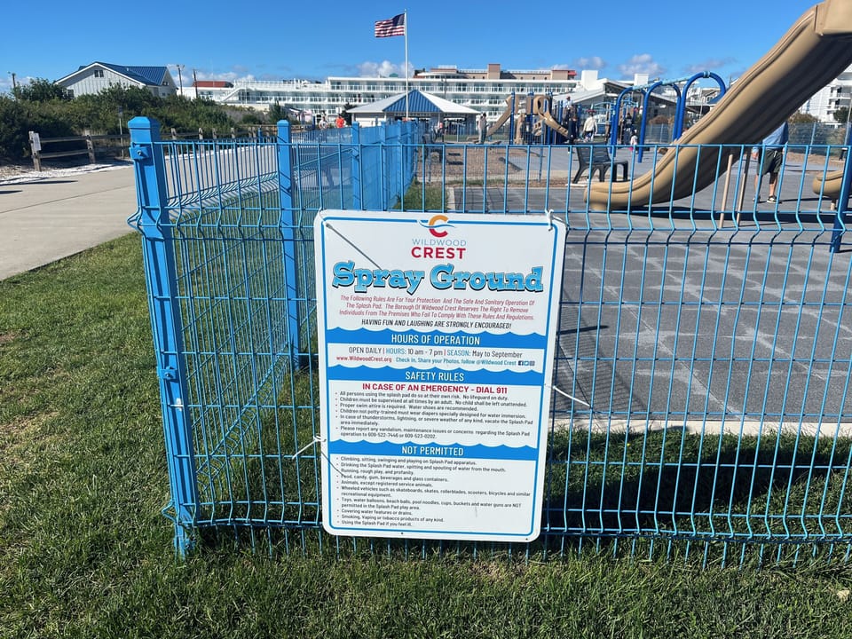 Kids will have a blast at the "Spray Ground"