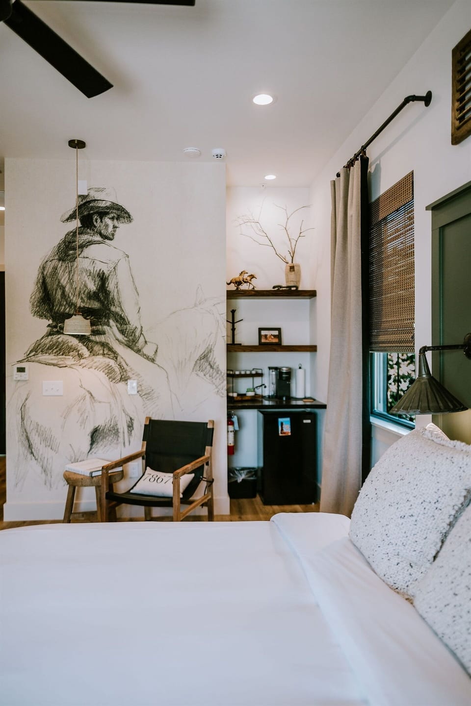 Rancher's Rest Coffee Bar & Mini Refrigerator