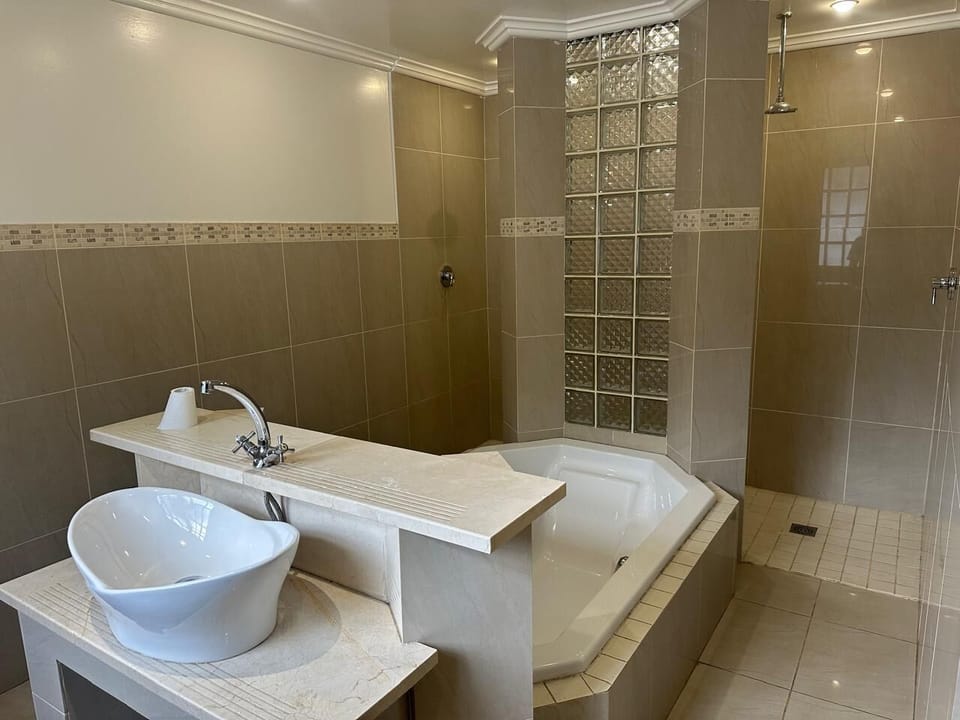 Luxury Suite | Bathroom | Separate tub and shower, hair dryer, bathrobes, bidet