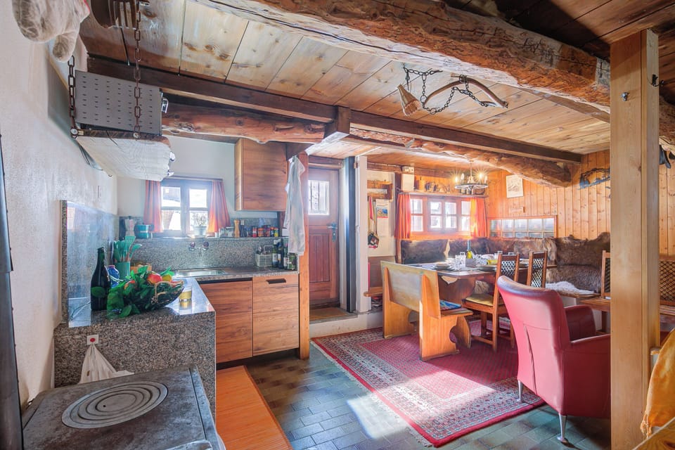 Standard Chalet, Multiple Bedrooms (Rustico Al Museo Bosco Gurin) | Private kitchen | Fridge, oven, stovetop, dishwasher