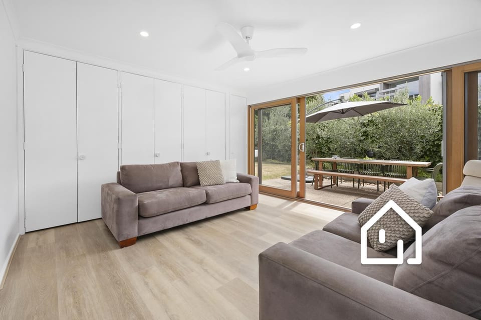 Living room 2 has a smart TV and provides direct access to outdoor dining area