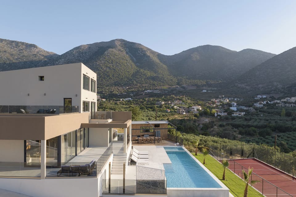 Perfect your game on the state-of-the-art tennis court with scenic views.