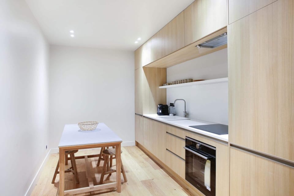 Apartment | Private kitchen | Fridge, microwave, oven, stovetop