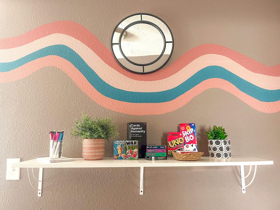 Curated game library w/ board games, card games & puzzles for all ages 